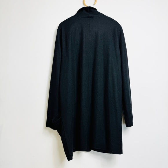 Eileen Fisher 100% wool shawl high collar thin jacket - Picture 8 of 14